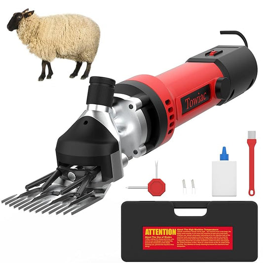 550W Professional Electric Sheep Clipper, 6 Speeds Heavy Duty Dog Shears for Thick Fur