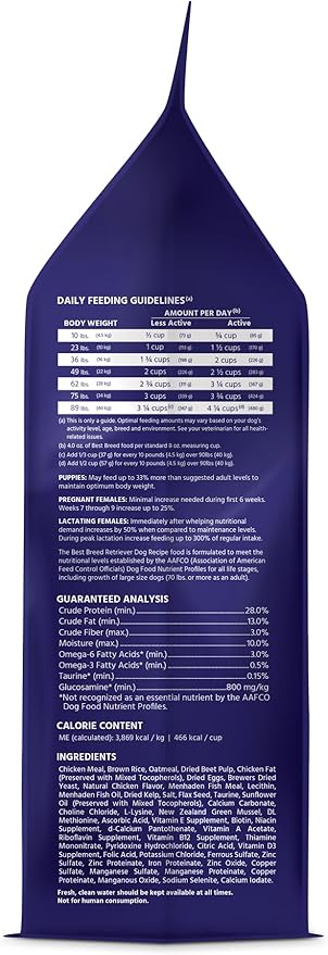 Best Breed Dr. Gary's Retriever Dog Recipe Made in USA [Natural Dry Dog Food] - 4lbs.