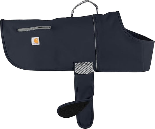 Carhartt Quick Duck Jac, Pet Dog Vest, Water Repellent Canvas, Dark Sapphire , Medium