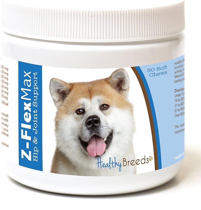 Healthy Breeds Akita Z-Flex Max Hip and Joint Soft Chews 50 Count