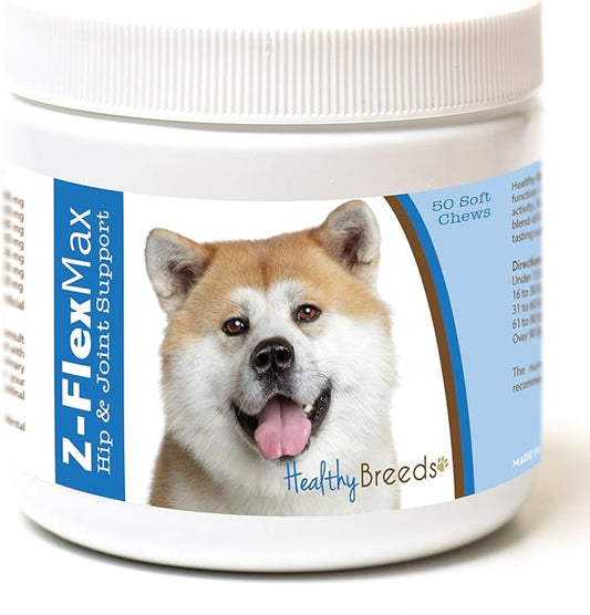 Healthy Breeds Akita Z-Flex Max Hip and Joint Soft Chews 50 Count