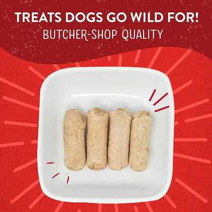 Stella & Chewy's Freeze-Dried Raw Wild Weenies Dog Treats – All-Natural, Protein Rich, Grain Free Dog & Puppy Treat – Great for Training & Rewarding – Bac’n Me Crazy Recipe – 3 oz Bag