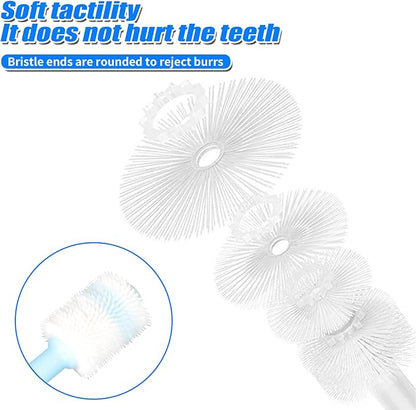 2 PCS Small dog & Cat Dental Care Tooth Brushing Kit,2 PCS 360 Degree Soft Silicone,Independent Packaging,360°Pinching Teeth for Easy Puppy Teeth Cleaning
