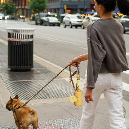 A&H ZIER Poop Bags Holder with Portable Colorful Lanyard, Soft-touch Dog Poop Bags Dispenser Dog Waste Bags, Compatible with any Dog Walking Accessories