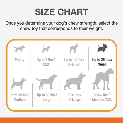 Nylabone Power Chew Textured Bone Chew Toy, Dog Toys for Aggressive Chewers, Flavor Medley, Small/Regular (1 Count)