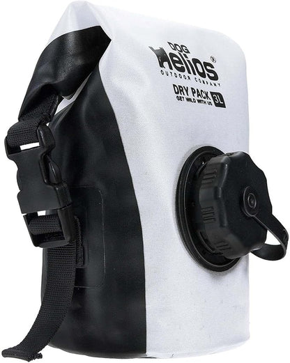 Dog Helios 'Grazer' Waterproof Outdoor Travel Dry Food Dispenser Bag, 3L, White