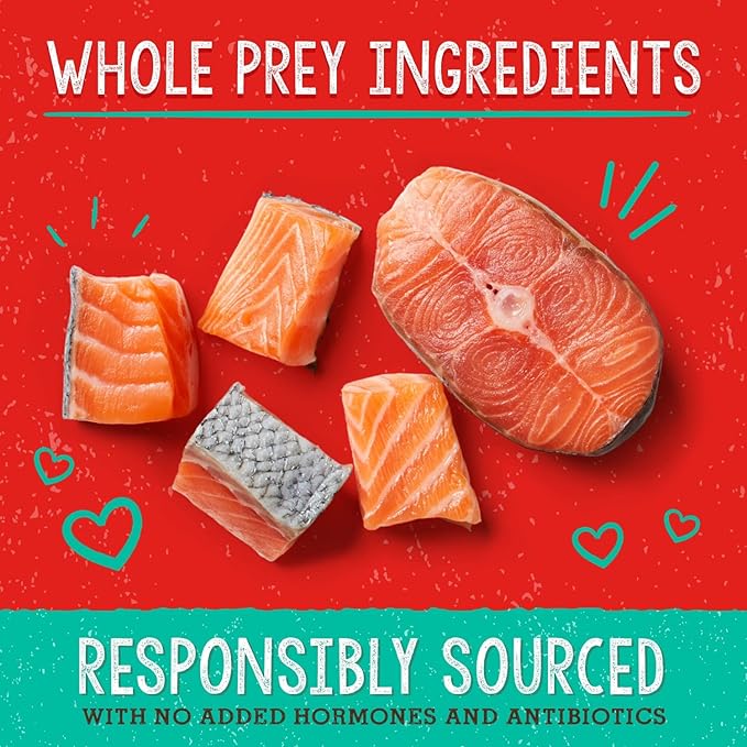 Stella & Chewy's Freeze Dried Raw Savory Salmon & Cod Meal Mixer – Dog Food Topper for Small & Large Breeds – Grain Free, Protein Rich Recipe – 8 oz Bag