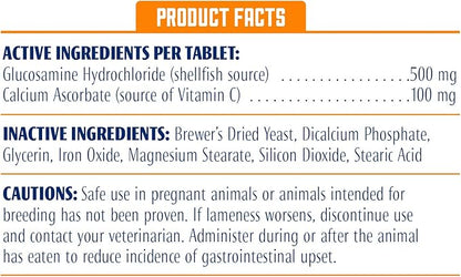 ProSense Pro-Sense Regular Strength Glucosamine Tablets for Dogs, 60 ct
