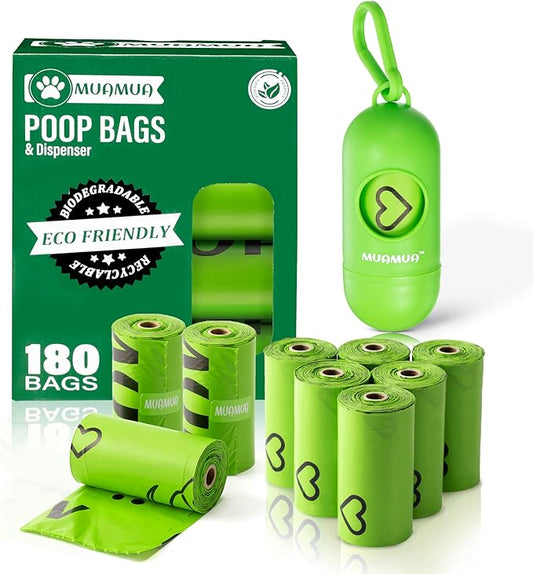 Eco-Friendly Dog Poop Bags | Biodegradable & Leak-Proof | Convenient Dispenser | Premium Quality Waste Bags