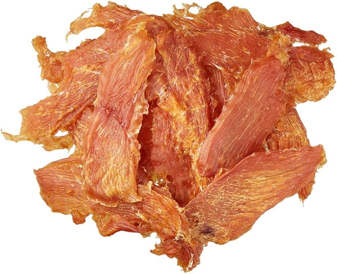 Amazon Brand – Wag Chewy Whole Muscle American Jerky Made in USA Dog Treats – Chicken (1 lb), Grain Free
