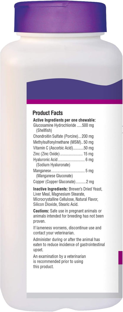 Essential Pet Adult Dog Hip & Joint Support Chewable Tablet Age 3+ with 500mg Glucosamine and 200mg Chondroitin (23038)