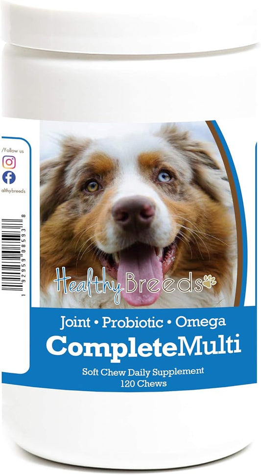 Healthy Breeds Australian Shepherd All in One Multivitamin Soft Chew 120 Count