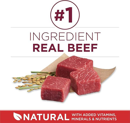 Purina ONE Small Bites Beef and Rice Formula Small High Protein Dry Dog Food Natural with Added Vitamins, Minerals and Nutrients - 31.1 lb. Bag