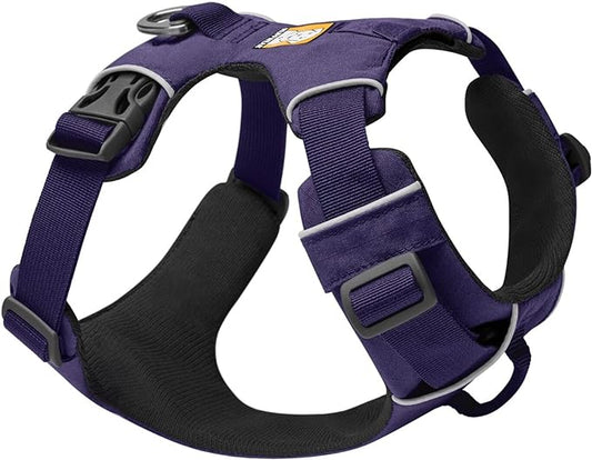 Ruffwear, Front Range Dog Harness, Reflective and Padded Harness for Training and Everyday, Purple Sage, Medium