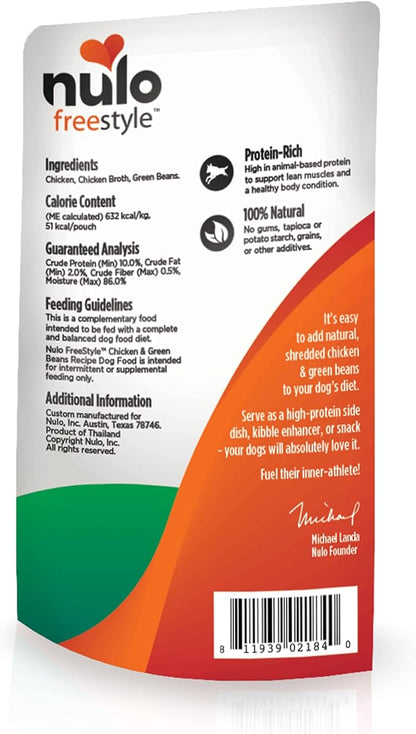 Nulo Freestyle Puppy & Dog Wet Dog Food Topper, Premium All Natural Grain-Free, Real Meat Dog Food Topper with High Animal-Based Protein and Only 5 or Less Ingredients with No Additives