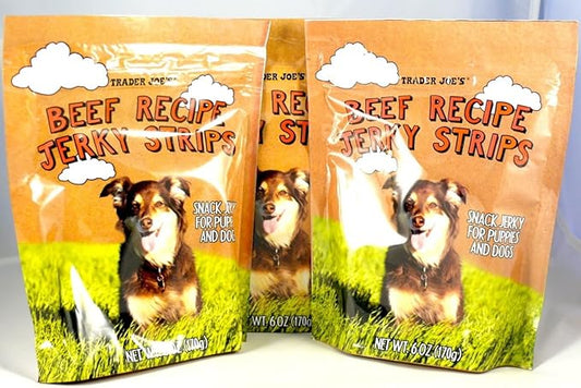 Trader Joe's Beef Recipe Jerky Dog Treats - Made in The USA