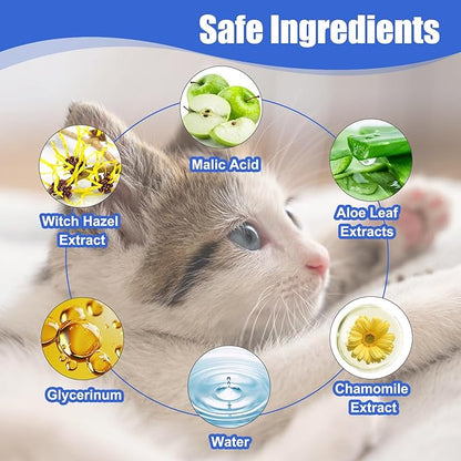 Avont 2 Pack Dog Ear Cleaner Wipes, Gentle Ear Relief Cleaning Finger Sheath for Cats Pets, 100 Disposable Pieces