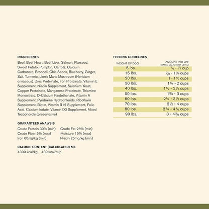 by Katherine Heigl- Superfood Complete, Air-Dried Adult Dog Food - High Protein, Zero Fillers, Superfood Nutrition (11.5 oz., Premium Beef)