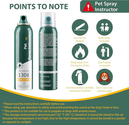 Dog Corrector Spray for Dogs, 130ml. Dog Corrector Dog Trainer. Stops Barking, Jumping Up, Place Avoidance, Food Stealing, Dog Fights, Attack, Unwanted Behavior. Easy to Use. Safe, Humane, Effective.