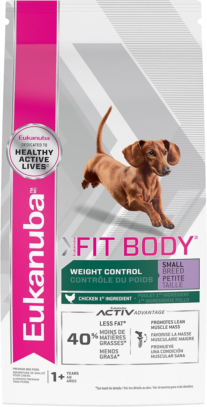 Eukanuba Fit Body Weight Control Small Breed Dry Dog Food, 4 lb. Bag