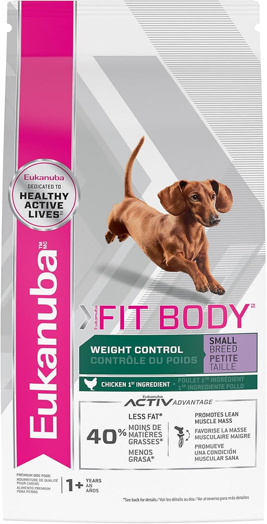 Eukanuba Fit Body Weight Control Small Breed Dry Dog Food, 4 lb. Bag