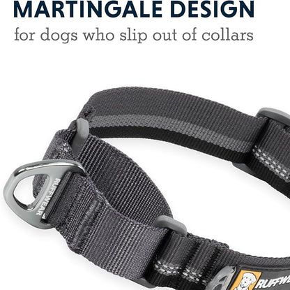Ruffwear, Web Reaction Dog Collar, Martingale Collar for On-Leash Walking, Basalt Gray, 17"-20"