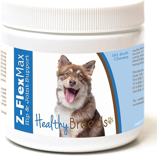 Healthy Breeds Finnish Lapphund Z-Flex Max Hip and Joint Soft Chews 50 Count