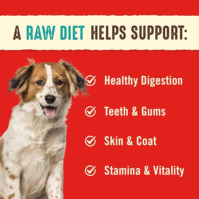 Stella & Chewy's Freeze Dried Raw Dinner Patties – Grain Free Dog Food, Protein Rich Surf ‘N Turf Salmon & Beef Recipe – 5.5 oz Bag
