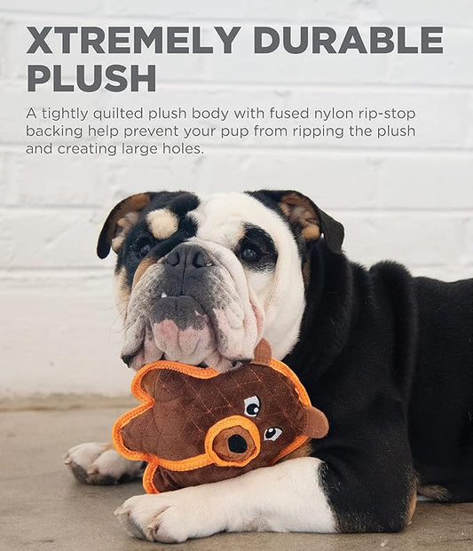 Outward Hound Xtreme Seamz Bear Squeaky Plush Dog Toy - Reinforced Dense Stuffing Plush Toy
