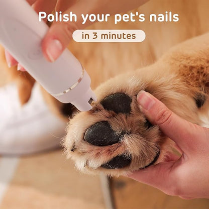 Dog Hair Clippers for Grooming Kit and Dog Paw Trimmer for Grooming, Low Noise Rechargeable Cordless, Shaver Grooming Supplies for Pet Cats Dogs (Gold, White)