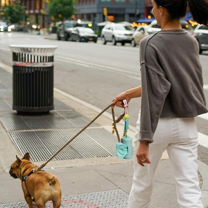 A&H ZIER Poop Bags Holder with Portable Colorful Lanyard, Soft-touch Dog Poop Bags Dispenser Dog Waste Bags, Compatible with any Dog Walking Accessories