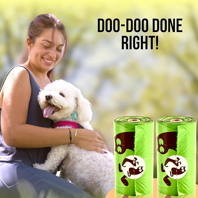 Pet N Pet 360 Counts, Unscented Dog Poop Bags Rolls, 38% Plant Based & 62% PE Poop Bags For Dogs, 24 Rolls Doggie Poop Bags Refills, Extra Thick Dog Bags for Poop, Dog Waste Bags, Cat Poop Bags