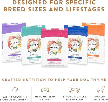NUTRO ULTRA High Protein Natural Dry Dog Puppy Food with a Trio of Proteins from Chicken Lamb and Salmon, 30 lb. Bag