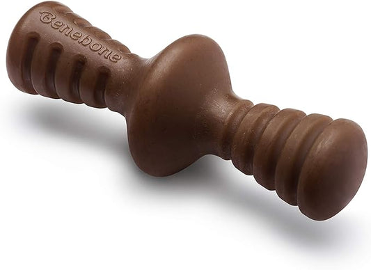 Benebone Zaggler Rolling Dog Chew Toy for Aggressive Chewers, Real Peanut, Made in USA, Medium