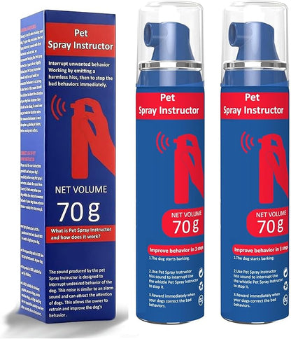 Gutes Leben Dog Instructor Spray, 70ml Spray Corrector Dog Trainer, Safe Humane & Effective Stop Barking, Jumping Up, Food Stealing, Dog Fights & Attacks, Help Stop Unnecessary Dog Behaviour (2 Pack)