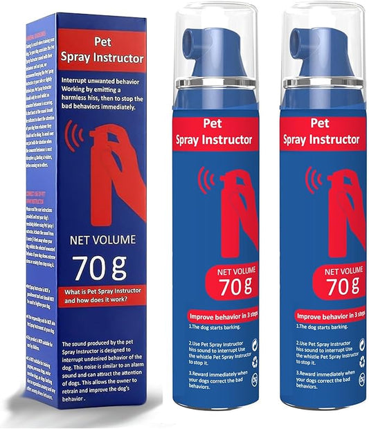 Gutes Leben Dog Instructor Spray, 70ml Spray Corrector Dog Trainer, Safe Humane & Effective Stop Barking, Jumping Up, Food Stealing, Dog Fights & Attacks, Help Stop Unnecessary Dog Behaviour (2 Pack)