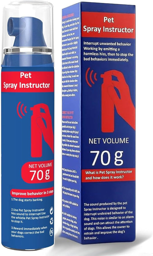 Dog Corrector Spray for Dogs, 70ml Instructor Spray Dog Trainer, Safe Humane & Effective Stop Barking, Jumping Up, Food Stealing, Dog Fights & Attacks, Help Stop Unnecessary Dog Behaviour (1 Pack)