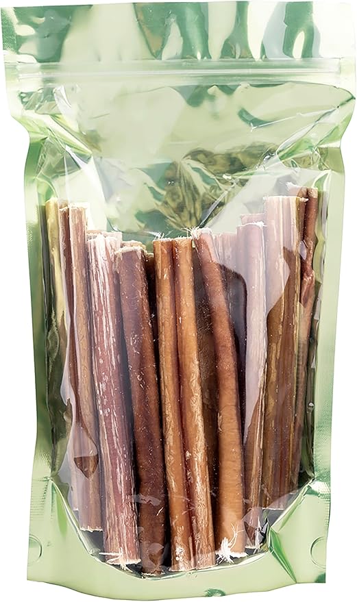 Premium European Beef Bully Sticks 6" - 100% Extra Lean Bully Bones Rawhide-Free & Odor-Free Dog Treats for Small, Medium and Large Dogs | Long Lasting Dental Dog Chews - Pack of 30