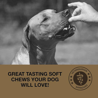 Deter-X Dog Poop Eating Deterrent - Chew Treats for Poo Eating Prevention - Yucca, Parsley, Chamomile, Digestive Enzymes, Prebiotics, Probiotics for Dogs - Puppy & Dog Stuff - 60 Bites