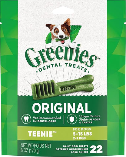 Dog Dental Treats for 5 to 15 lb Dogs to Fight Plaque (22-Count, Pack of 9) (9 Items)