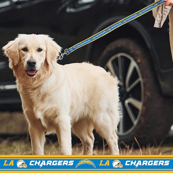 NFL PET Leash Los Angeles Chargers Dog Leash, Medium Football Team Leash for Dogs & Cats. A Shiny & Colorful Cat Leash & Dog Leash Licensed by The NFL