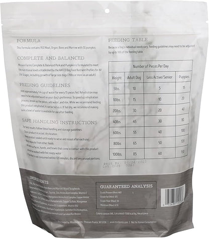 Mission Farms Freeze-Dried Raw Pork & Pumpkin Formula Dog Food, 16oz Bag