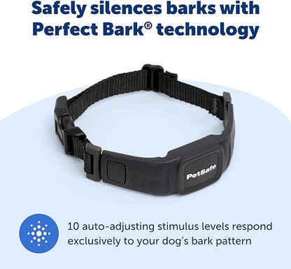 PetSafe NanoBark Collar - World's Smallest Bark Collar for Small Dogs, 10 Levels of Static Stimulation, Waterproof and Rechargeable Anti-Bark Training, Comfortable and Low-Profile Design