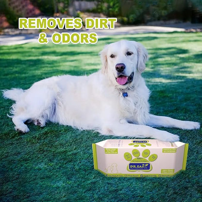 DR.EASY All Purpose 200ct Pet Wipes for Dogs and Cats,Unscented，Ears, Face, Butt, Body and Eye –Convenient, Nature，Home or Travel，Best Pet Supplies
