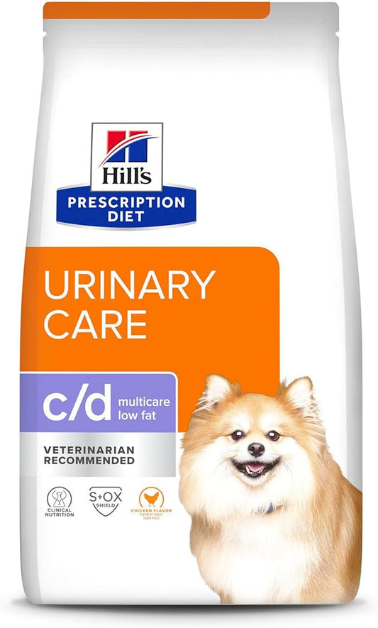 HILL'S PRESCRIPTION DIET c/d Multicare Low Fat Dry Dog Food, 8.5lb