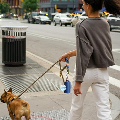 A&H ZIER Poop Bags Holder with Portable Colorful Lanyard, Soft-touch Dog Poop Bags Dispenser Dog Waste Bags, Compatible with any Dog Walking Accessories