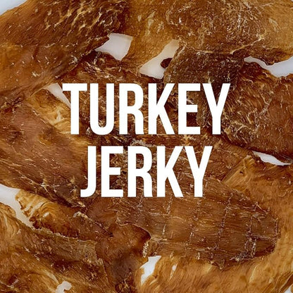 Dog Jerky Treats – Premium Turkey Breast – Dog Treats Made in USA Only. All Natural – Grain Free, No Preservatives – Turkey Jerky for Dogs & Cats – Irresistible Training Treat