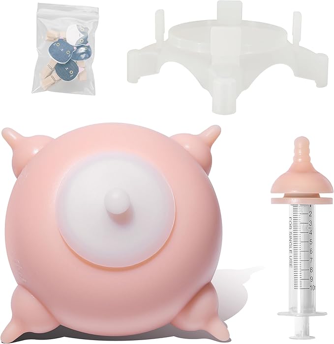 Puppy Feeder Puppy Milk Feeder Puppy Nursing Station Puppy feeders for Multiple Puppies Puppy Milk replacer Doggie Bubble Dongdong pet (L Size(Medium/Large Dog), Pink)