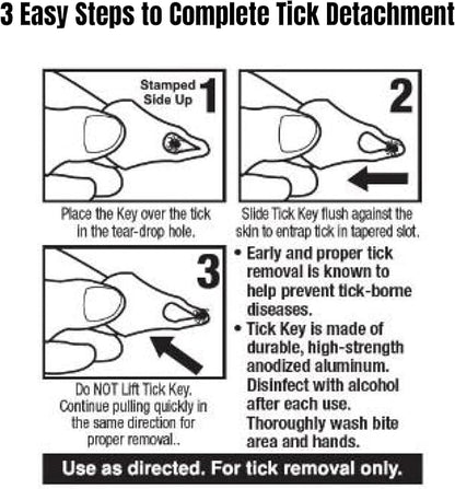 The Original Tick Key -Tick Detaching Device - Portable, Safe and Highly Effective High Visibility Tick Detaching Tool (Pink) with Stops the Sting - Extra Strength Bug and Mosquito Bit Relief