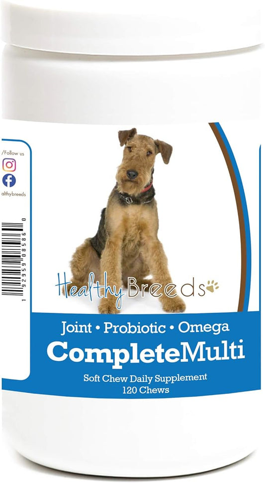 Healthy Breeds Airedale Terrier All in One Multivitamin Soft Chew 120 Count